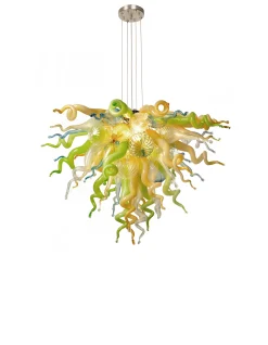 Viz Glass ColorSelect California Sunshine Small Blown Glass Chandelier