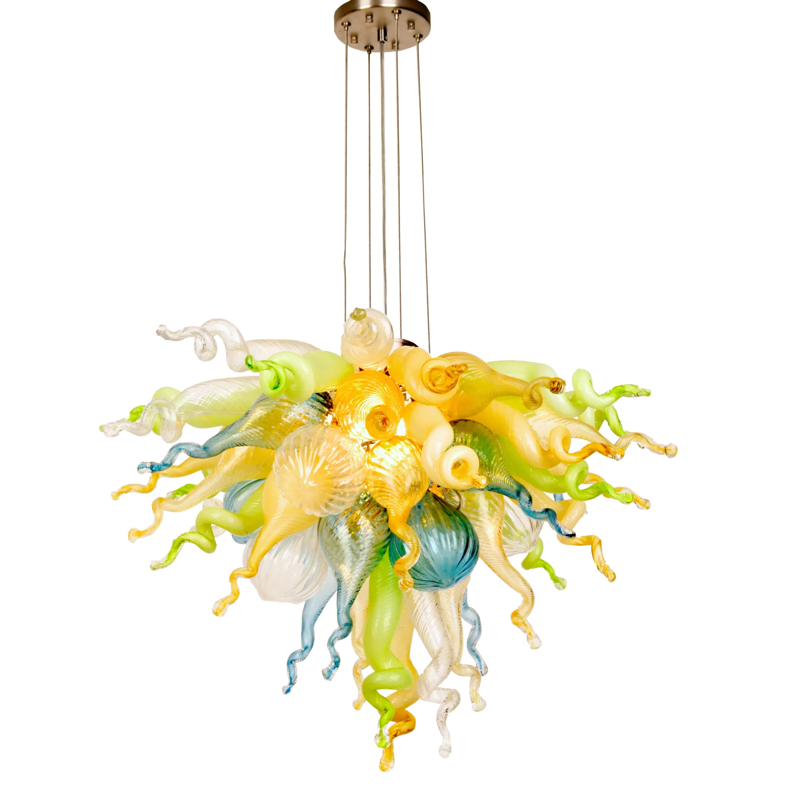 Viz Glass ColorSelect California Sunshine Mini Blown Glass Chandelier