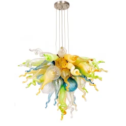 Viz Glass ColorSelect California Sunshine Mini Blown Glass Chandelier