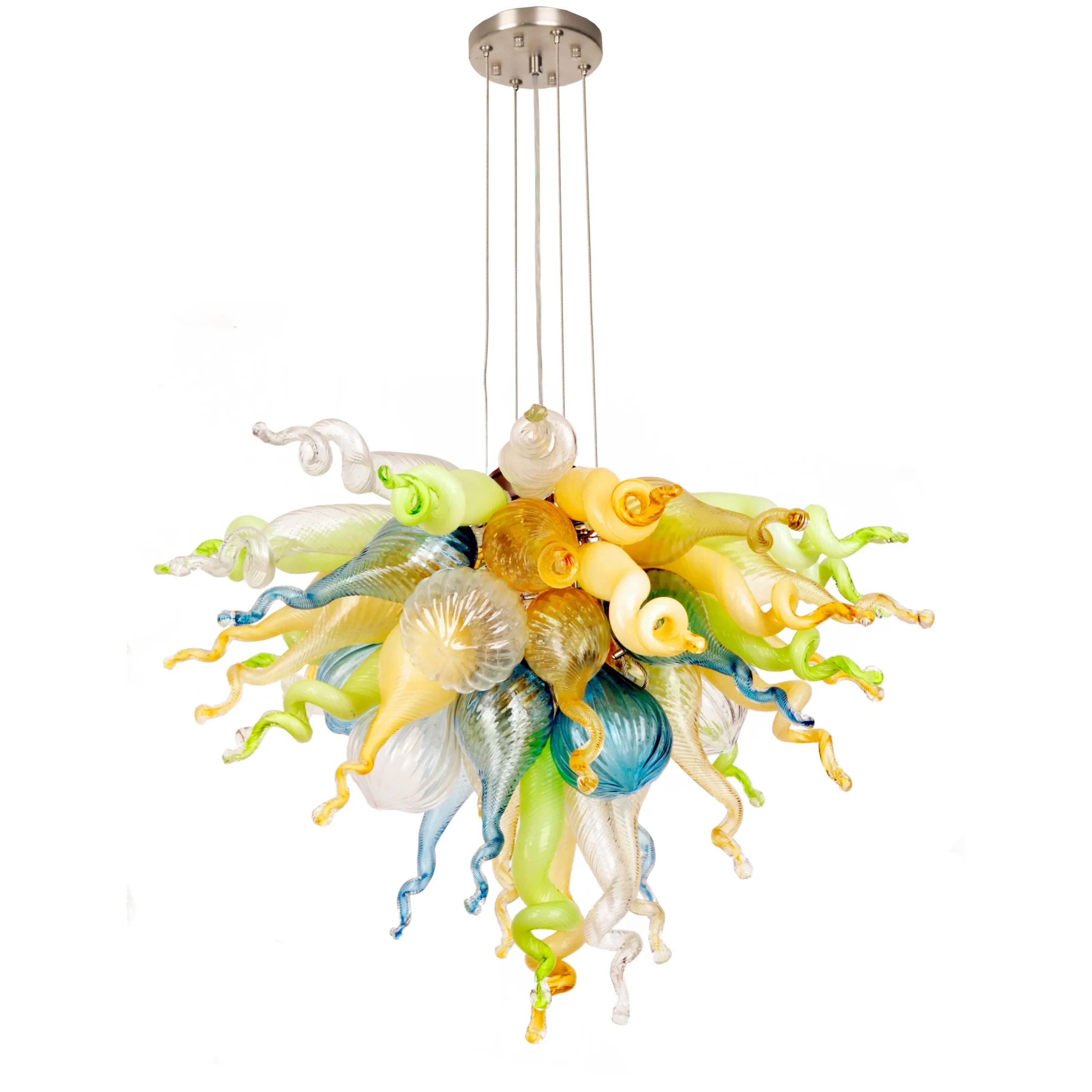 Viz Glass ColorSelect California Sunshine Mini Blown Glass Chandelier