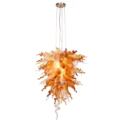 Viz Glass ColorSelect Canyon Shadow Tall Blown Glass Chandelier
