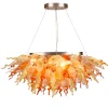 Viz Glass ColorSelect Desert Rose Linear Blown Glass Chandelier