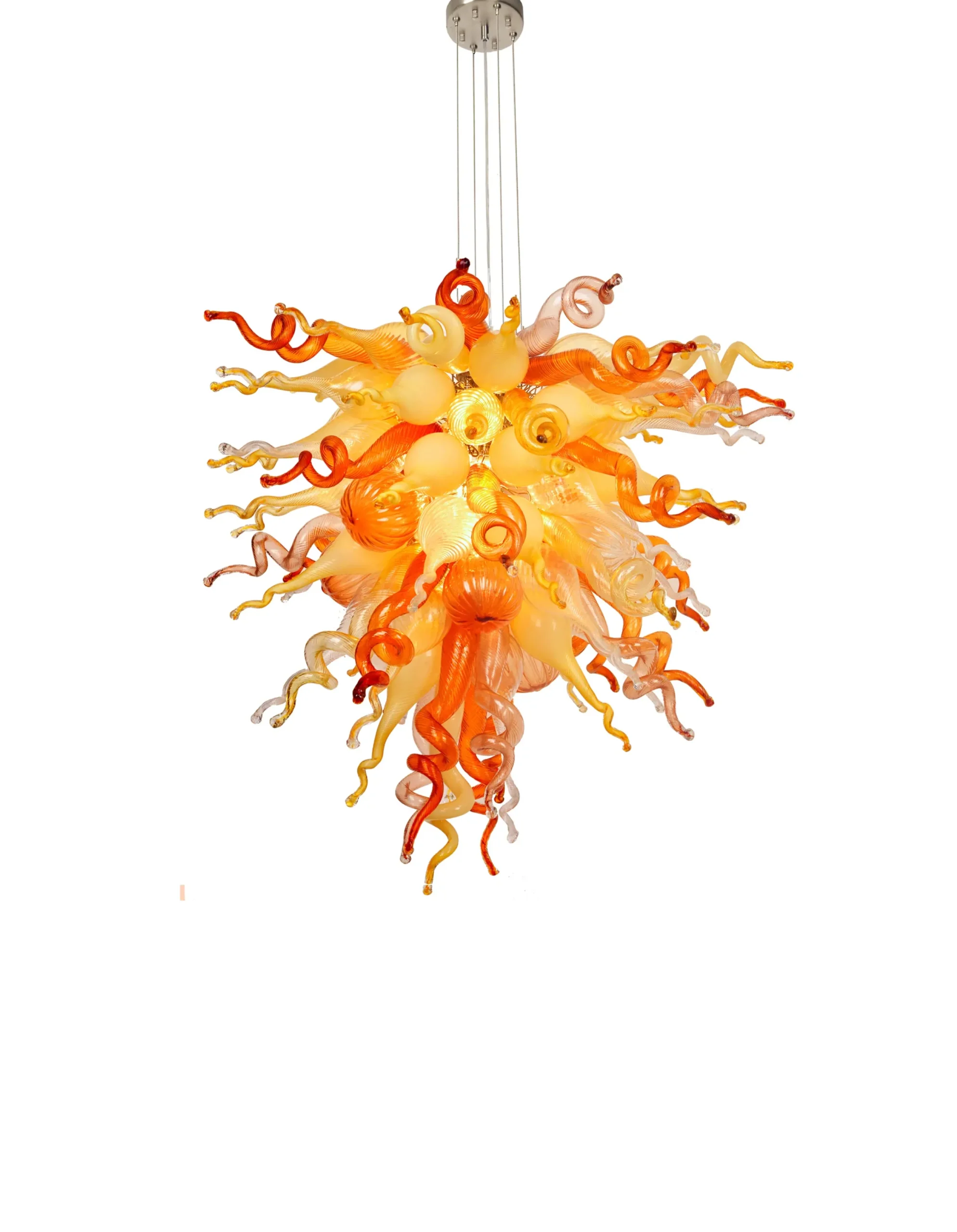 Viz Glass ColorSelect Desert Rose Large Chandelier