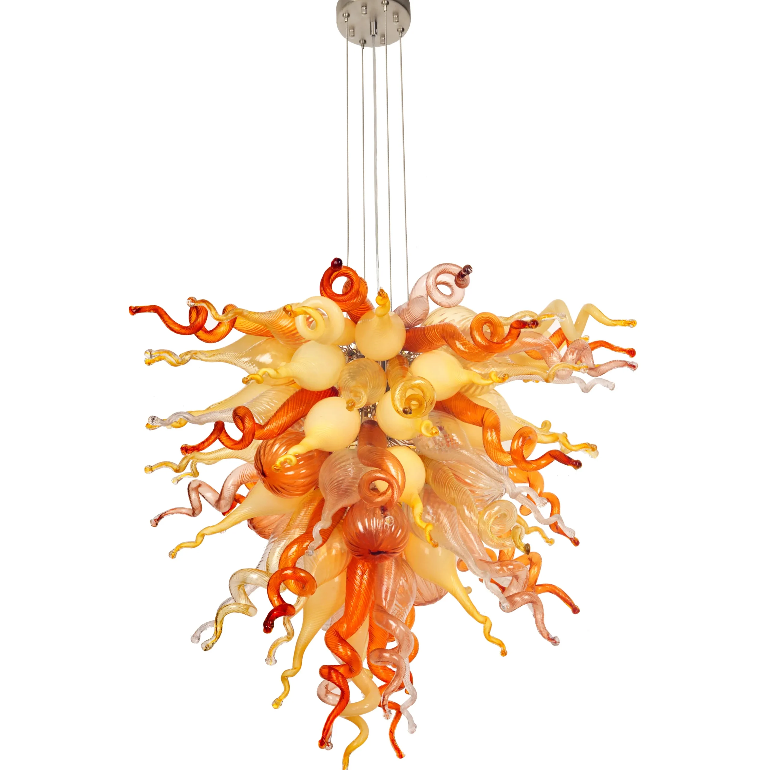 Viz Glass ColorSelect Desert Rose Large Chandelier
