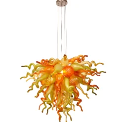Viz Glass ColorSelect East Coast Autumn Mini Blown Glass Chandelier