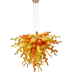 Viz Glass ColorSelect East Coast Autumn Mini Blown Glass Chandelier