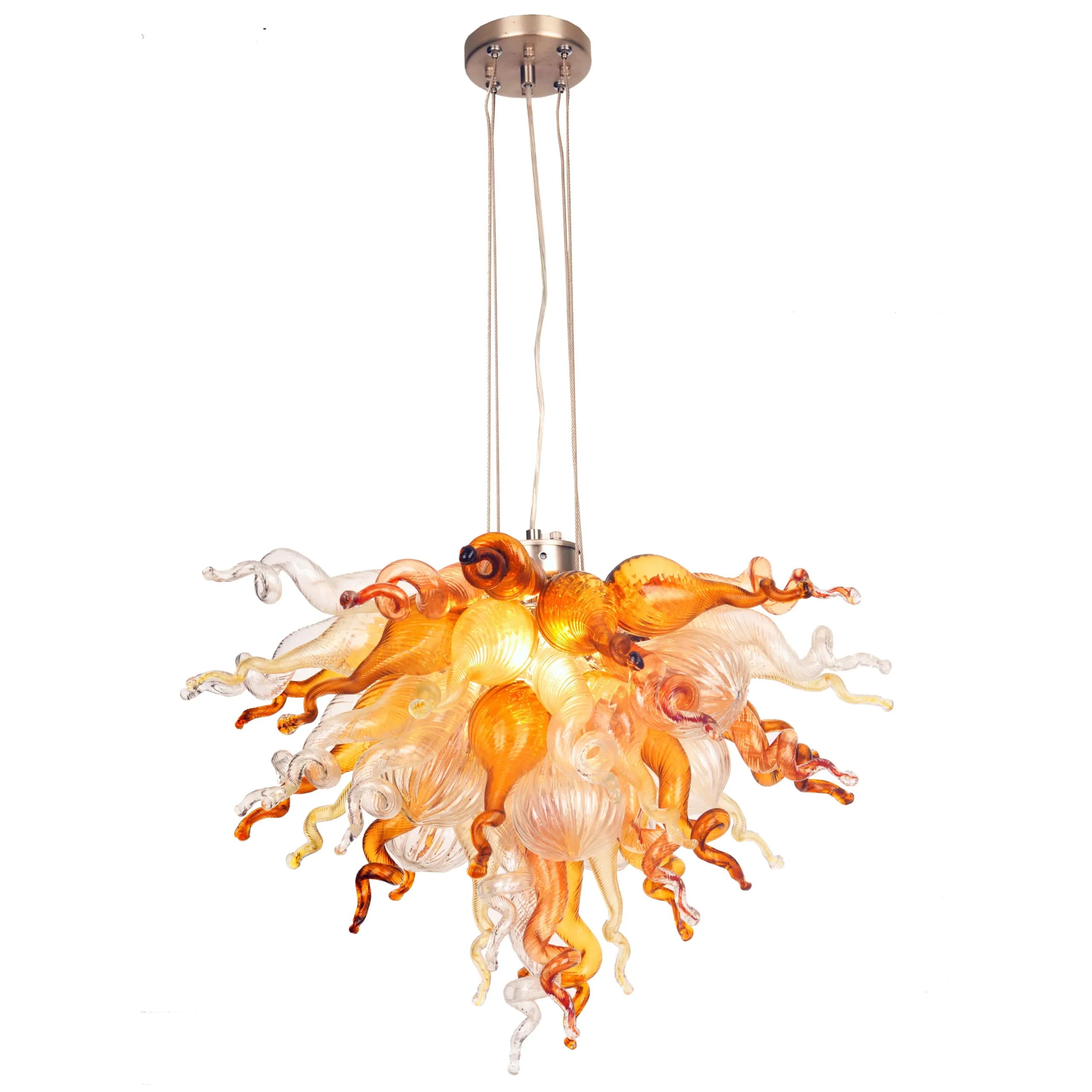 Viz Glass ColorSelect Frontier Timber Mini Blown Glass Chandelier
