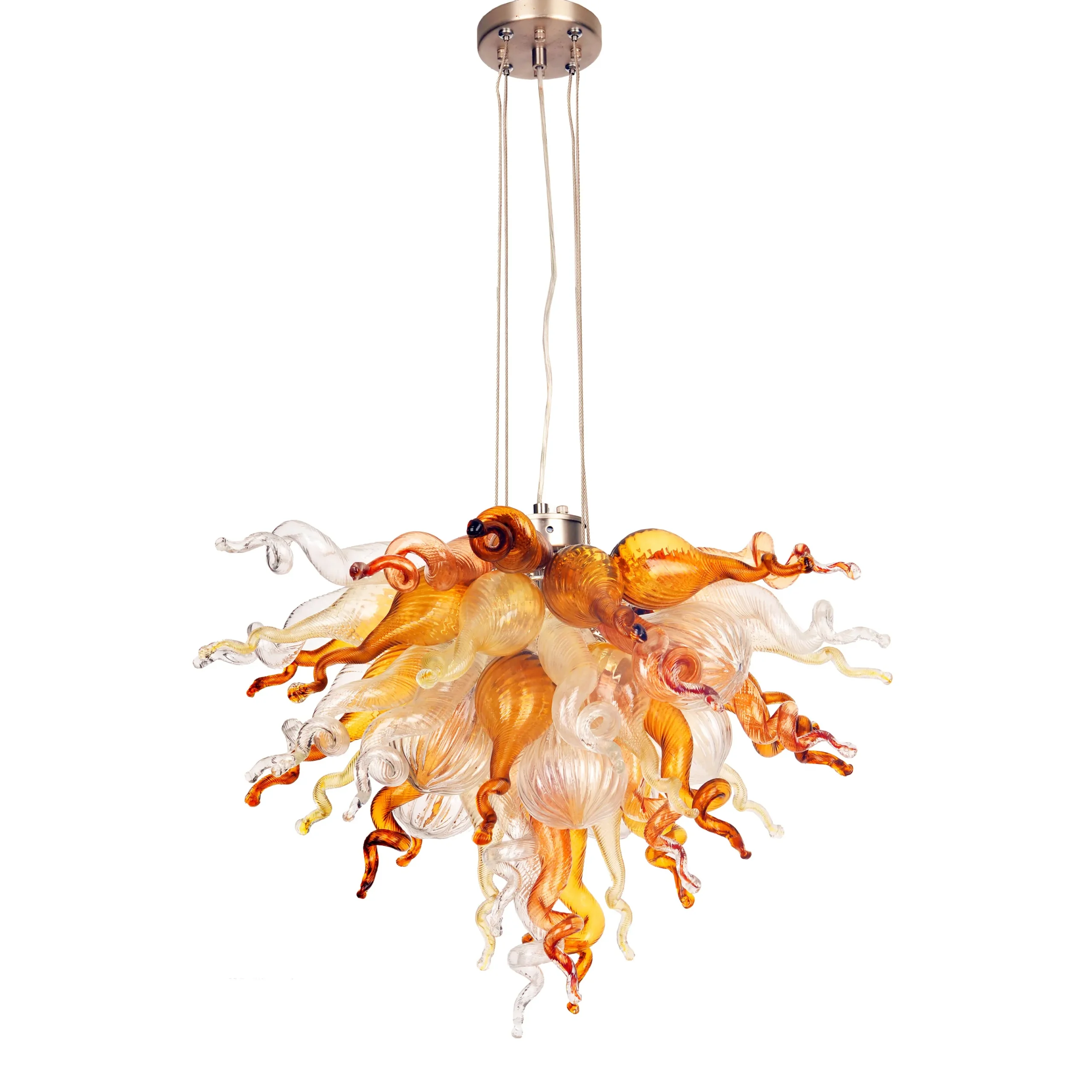 Viz Glass ColorSelect Frontier Timber Mini Blown Glass Chandelier