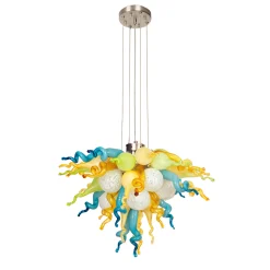 Viz Glass ColorSelect Glacier Bay Mini Blown Glass Chandelier