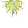 Viz Glass ColorSelect Lemon Lime Soda Large Chandelier