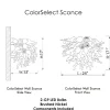 Viz Glass ColorSelect Monochrome Blown Glass Wall Sconce