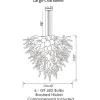 Viz Glass ColorSelect Mountain River Large Chandelier