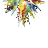 Viz Glass ColorSelect Multi Color Small Blown Glass Chandelier