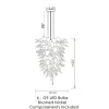 Viz Glass ColorSelect Sea Spray Tall Blown Glass Chandelier
