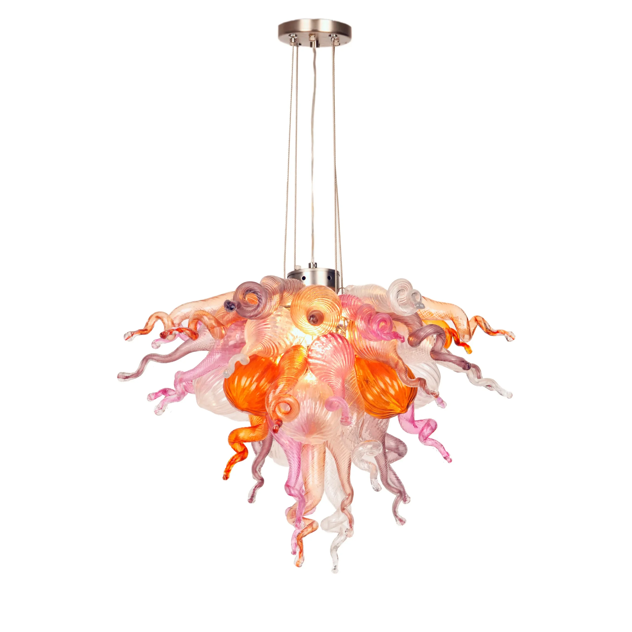 Viz Glass ColorSelect Twilight Mini Blown Glass Chandelier
