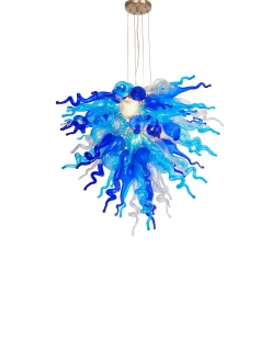 Viz Glass ColorSelect Waterfall Large Chandelier