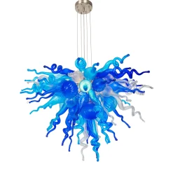 Viz Glass ColorSelect Waterfall Small Blown Glass Chandelier