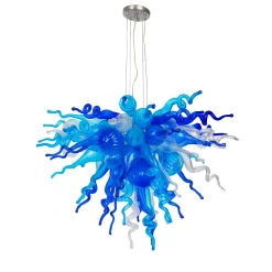 Viz Glass ColorSelect Waterfall Small Blown Glass Chandelier