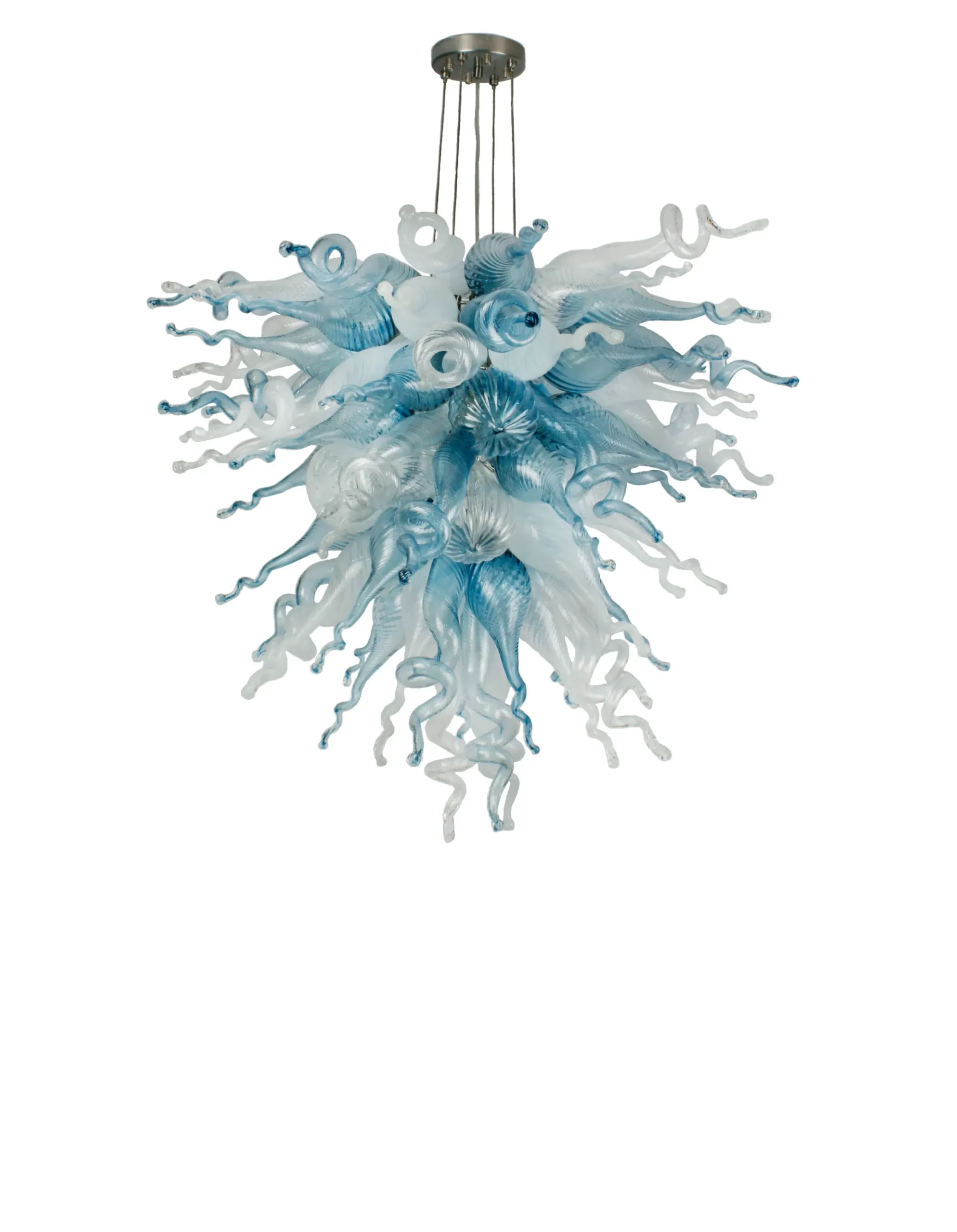 Viz Glass ColorSelect Winter Sky Large Chandelier