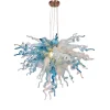 Viz Glass ColorSelect Winter Sky Small Blown Glass Chandelier