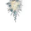 Viz Glass ColorSelect Winter Sky Tall Blown Glass Chandelier