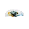 Viz Glass Cosmic Wave - Handblown Art Glass Folded Vase (Item #7578)