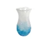 Viz Glass Frosted Wave - Handblown Art Glass Vase (Item #7933)