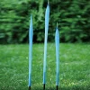 Viz Glass G032-A-3 Blown Glass Garden Art Color Spikes