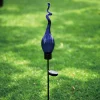 Viz Glass G002BF Blown Glass Solar Twist Garden Art