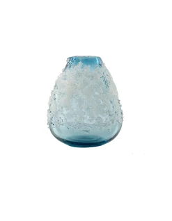 Viz Glass Glacier Bloom - Handblown Art Glass Vase (Item #7263)