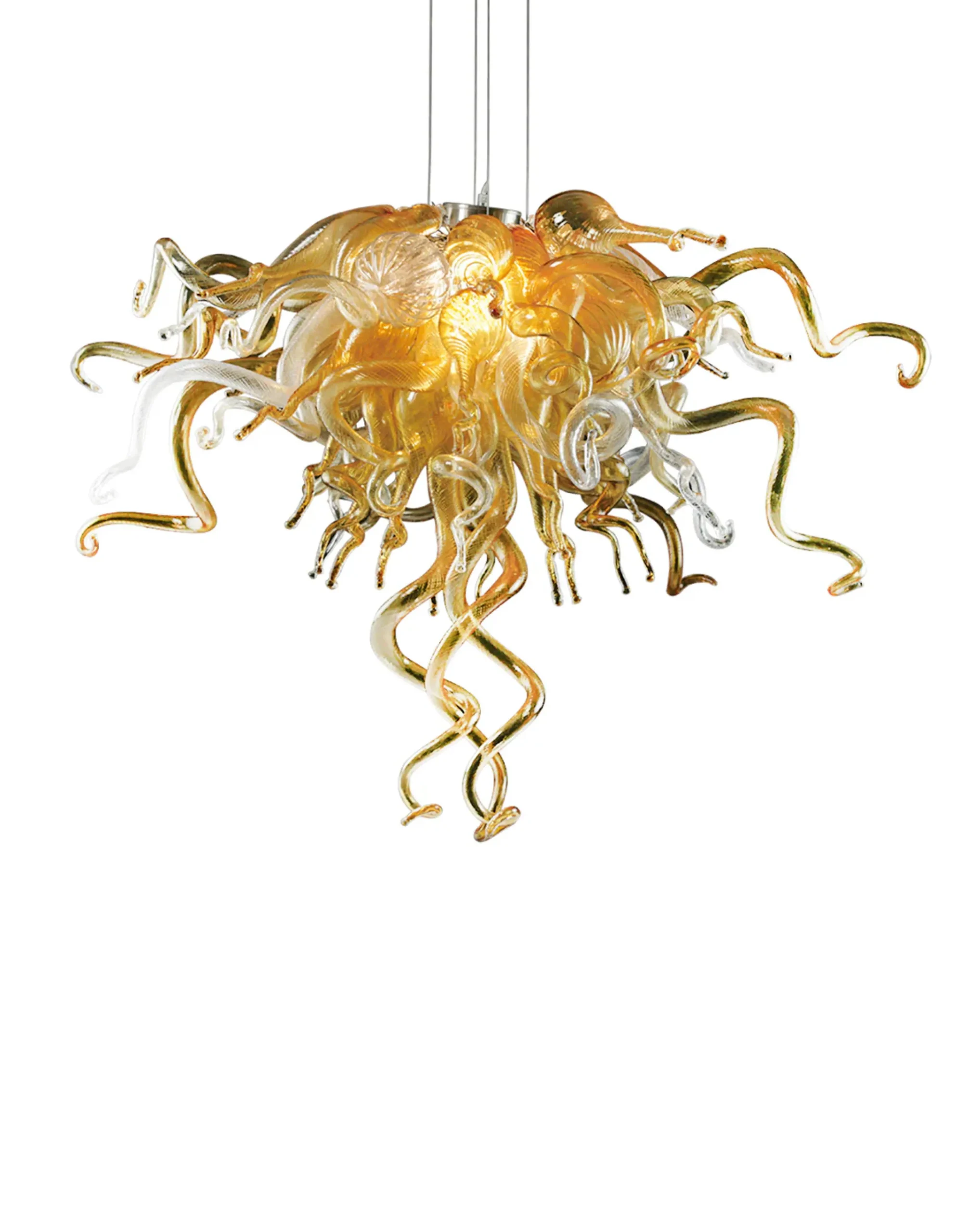 Viz Glass Golden Amber Confetti Kit for ColorSelect Chandeliers (item 051NA)