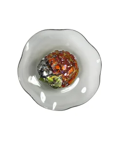 Viz Glass Grey Sapphire, Large: Jewel Wall Art (Item# 7604BIR)