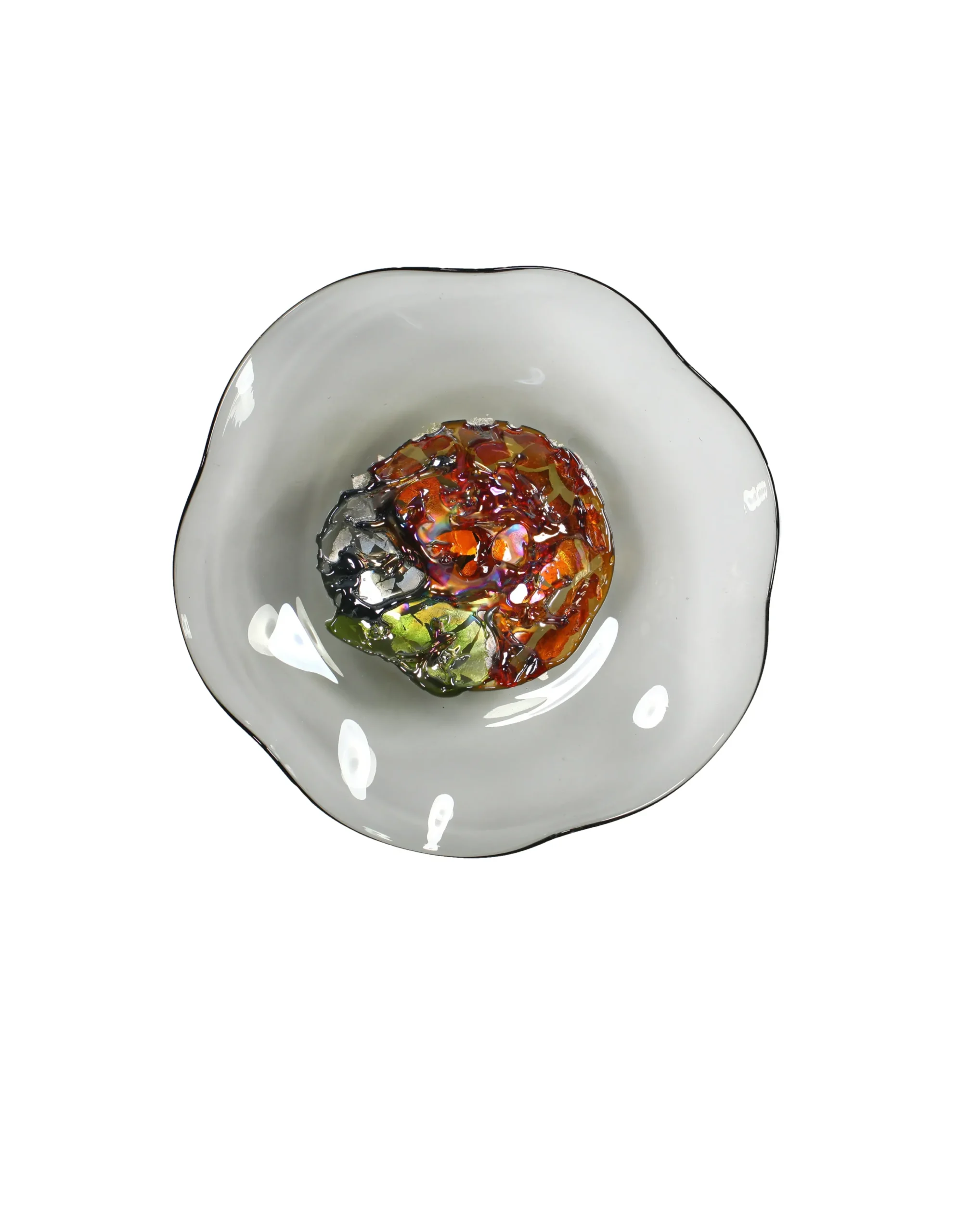 Viz Glass Grey Sapphire, Medium: Jewel Wall Art (Item# 7604MIR)