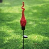 Viz Glass G002RF Blown Glass Solar Twist Garden Art