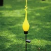 Viz Glass G002Y Blown Glass Solar Twist Garden Art