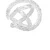 Viz Glass Infinity Knots: Clear Handblown Glass Sculpture (Item# CH-C)