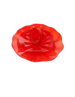 Viz Glass NW4955RBIR Poppy Flower Wall Art