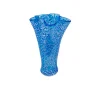 Viz Glass Ocean Breeze - Handblown Art Glass Fiore Flute Vase (Item# 8028)