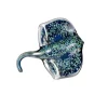 Viz Glass Ocean's Elegance, Large: Stingray Wall Art (Item# 7700BIR)
