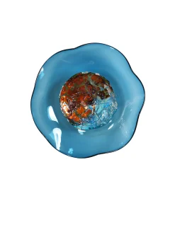 Viz Glass Ocean's Heart, Medium: Jewel Wall Art (Item 7600MIR)