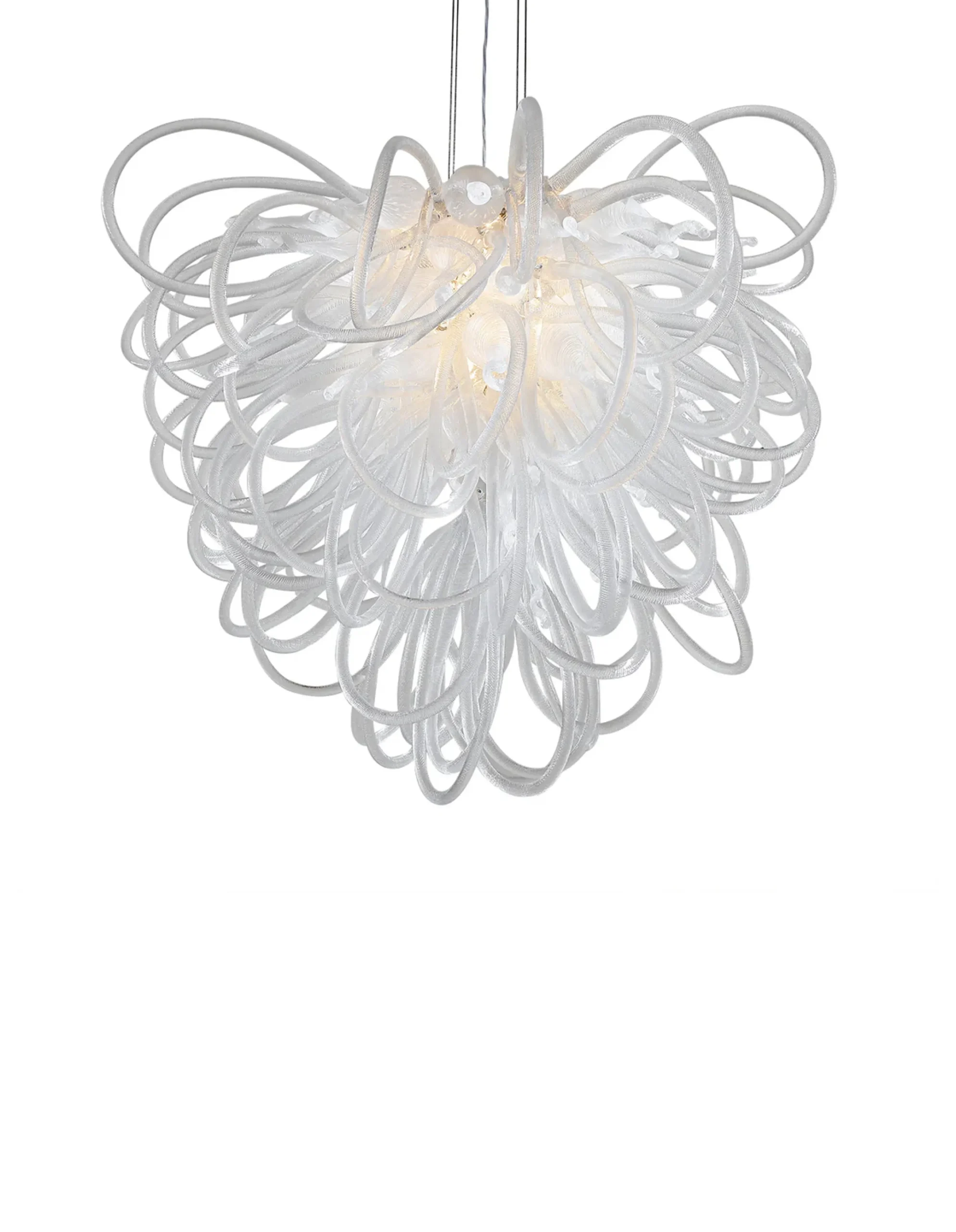 Viz Glass Orion Angel Large Blown Glass Chandelier