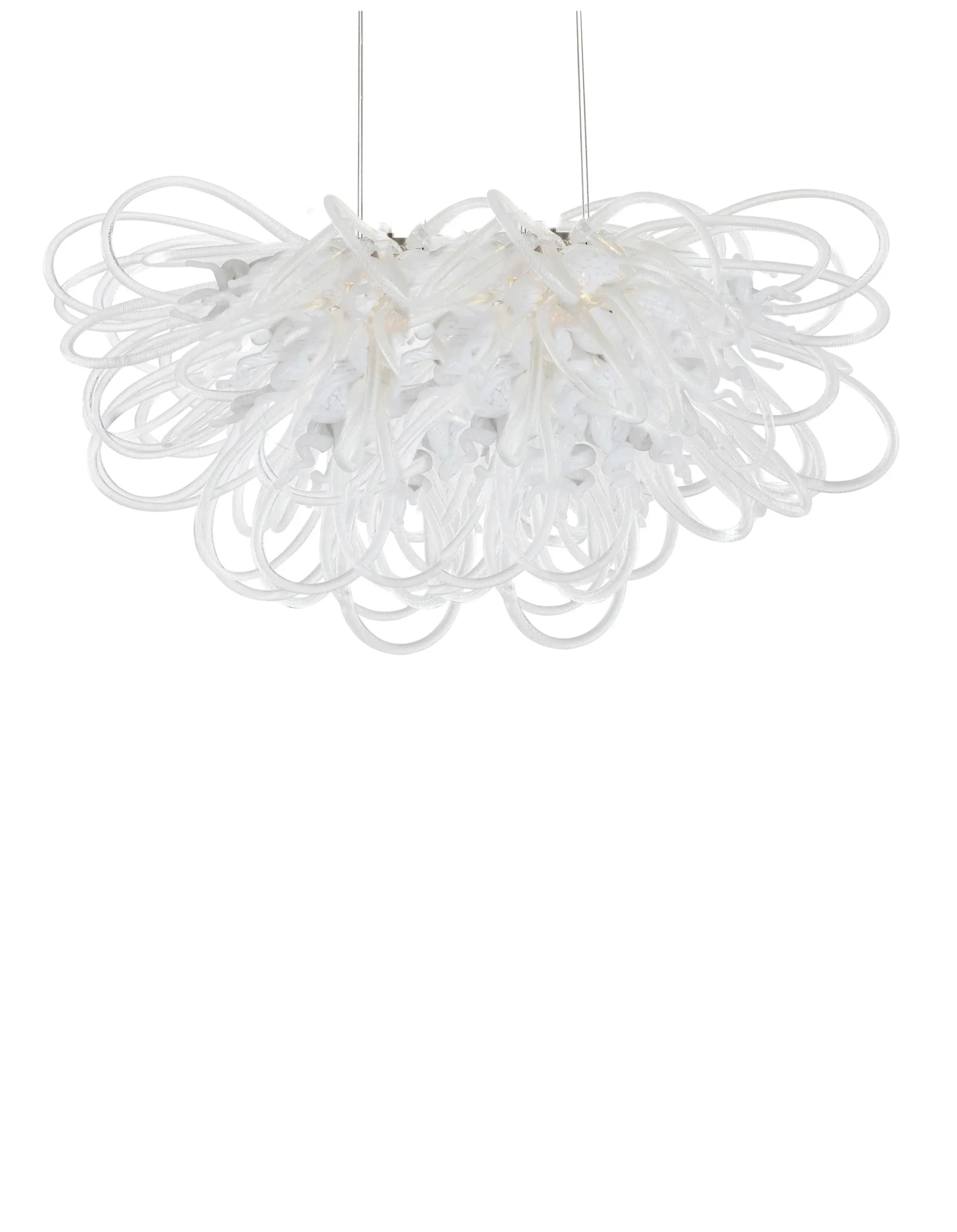 Viz Glass Orion Angel Linear Blown Glass Chandelier