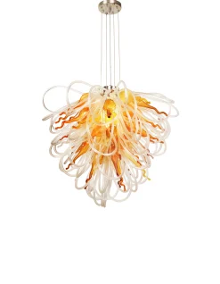 Viz Glass Orion Autumn Large Blown Glass Chandelier