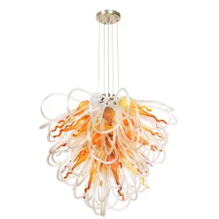 Viz Glass Orion Autumn Large Blown Glass Chandelier