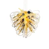Viz Glass Orion Baltic Amber Large Blown Glass Chandelier