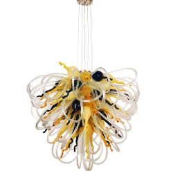 Viz Glass Orion Baltic Amber Large Blown Glass Chandelier