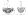 Viz Glass Orion Baltic Amber Linear Blown Glass Chandelier