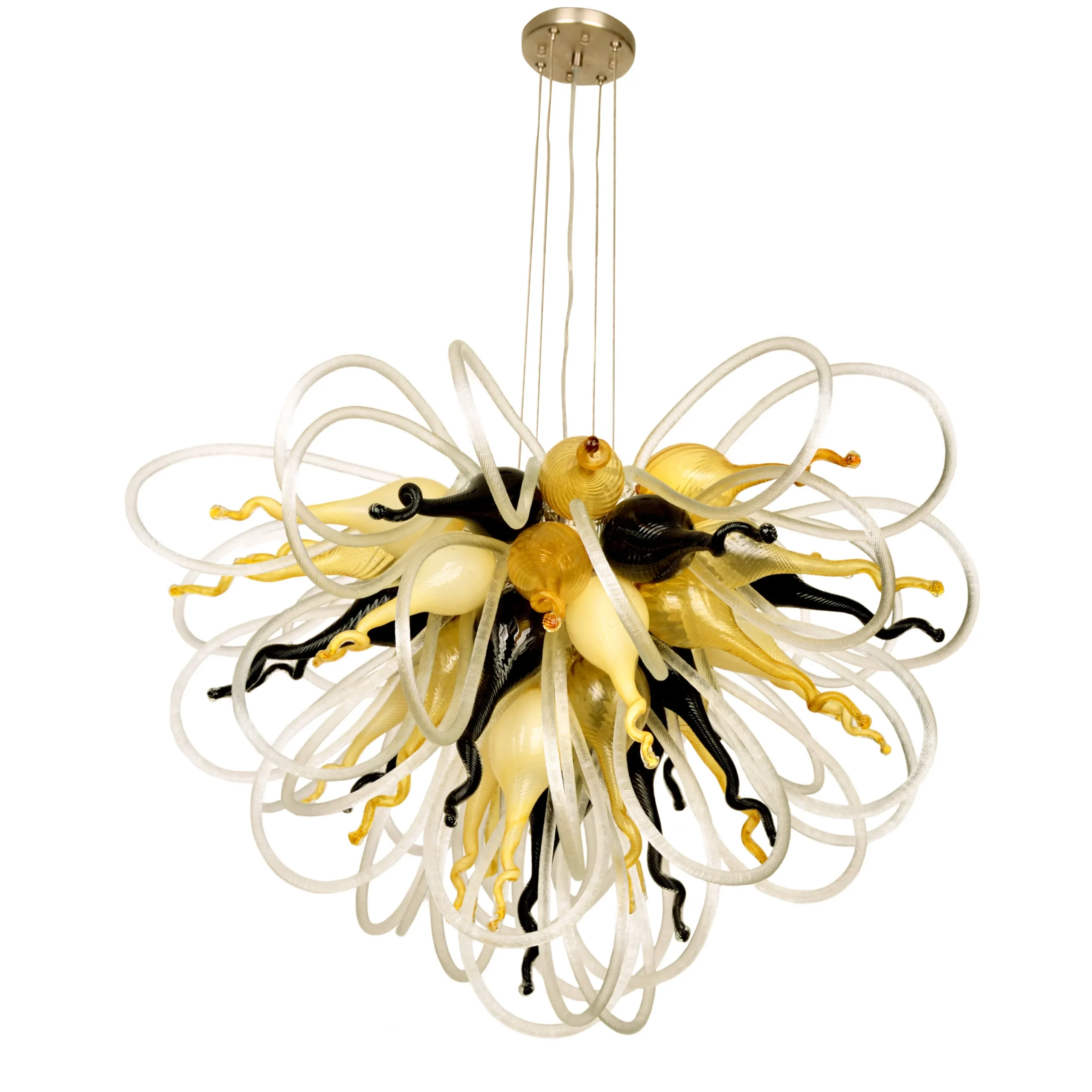 Viz Glass Orion Baltic Amber Small Blown Glass Chandelier