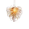 Viz Glass Orion Frontier Timber Large Blown Glass Chandelier