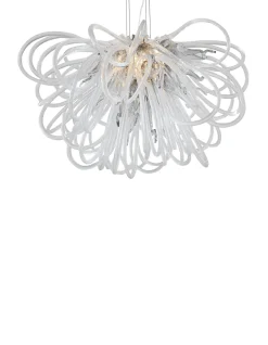 Viz Glass Orion Smoke Grey Small Blown Glass Chandelier